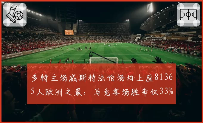 多特主场威斯特法伦场均上座81365人欧洲之最,马竞客场胜率仅33%黄黑地狱能否再度显灵